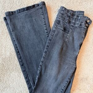 Free People Dark Gray Flare Jeans